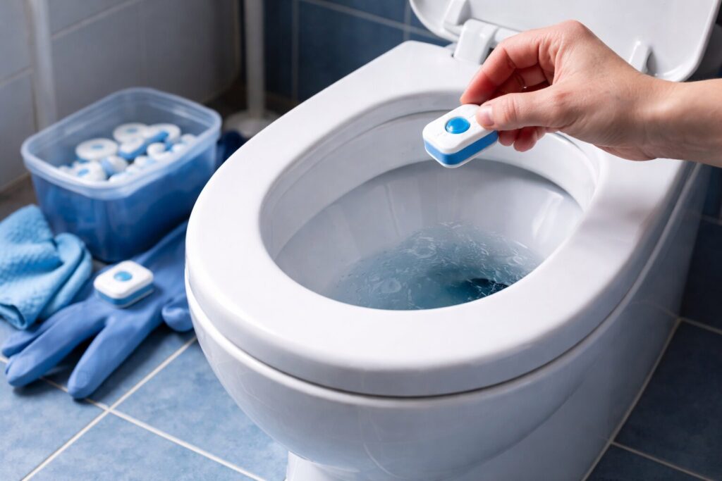 wc ontstoppen met vaatwastablet, wc ontstoppen
