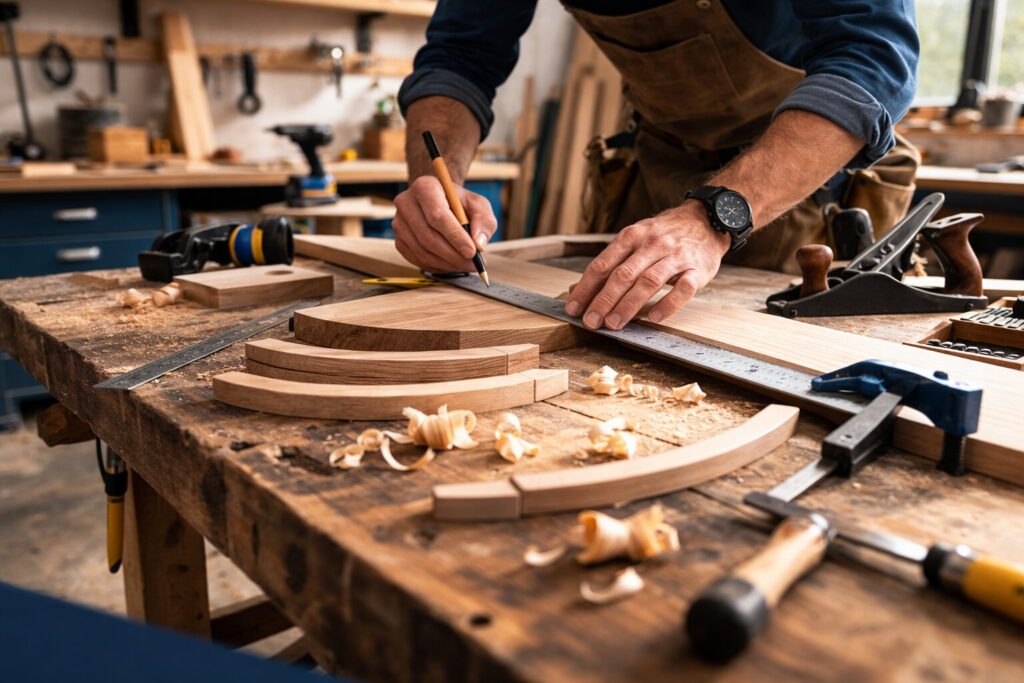 knieschotten maken, knieschot, knieschotten